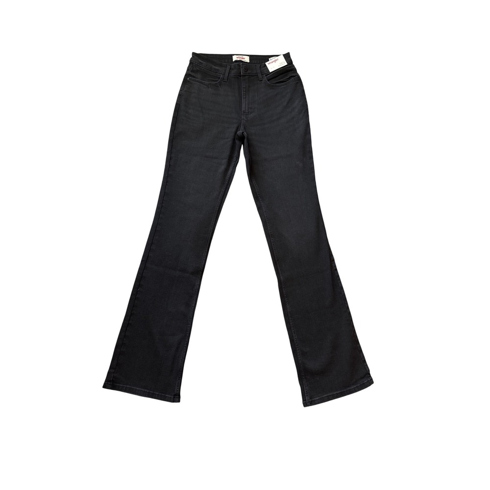 NWT Wrangler High Rise Bold Boot Jeans Black‎ Womens 6x34 Stretch